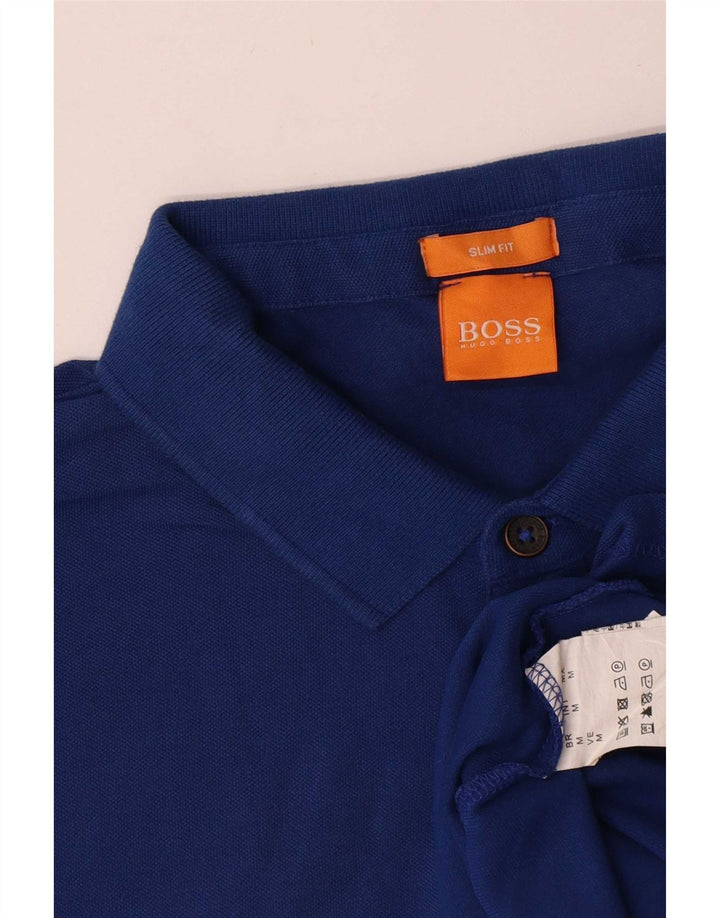 Hugo Boss Herre Slim Fit Polo Shirt Medium Blue Bomuld