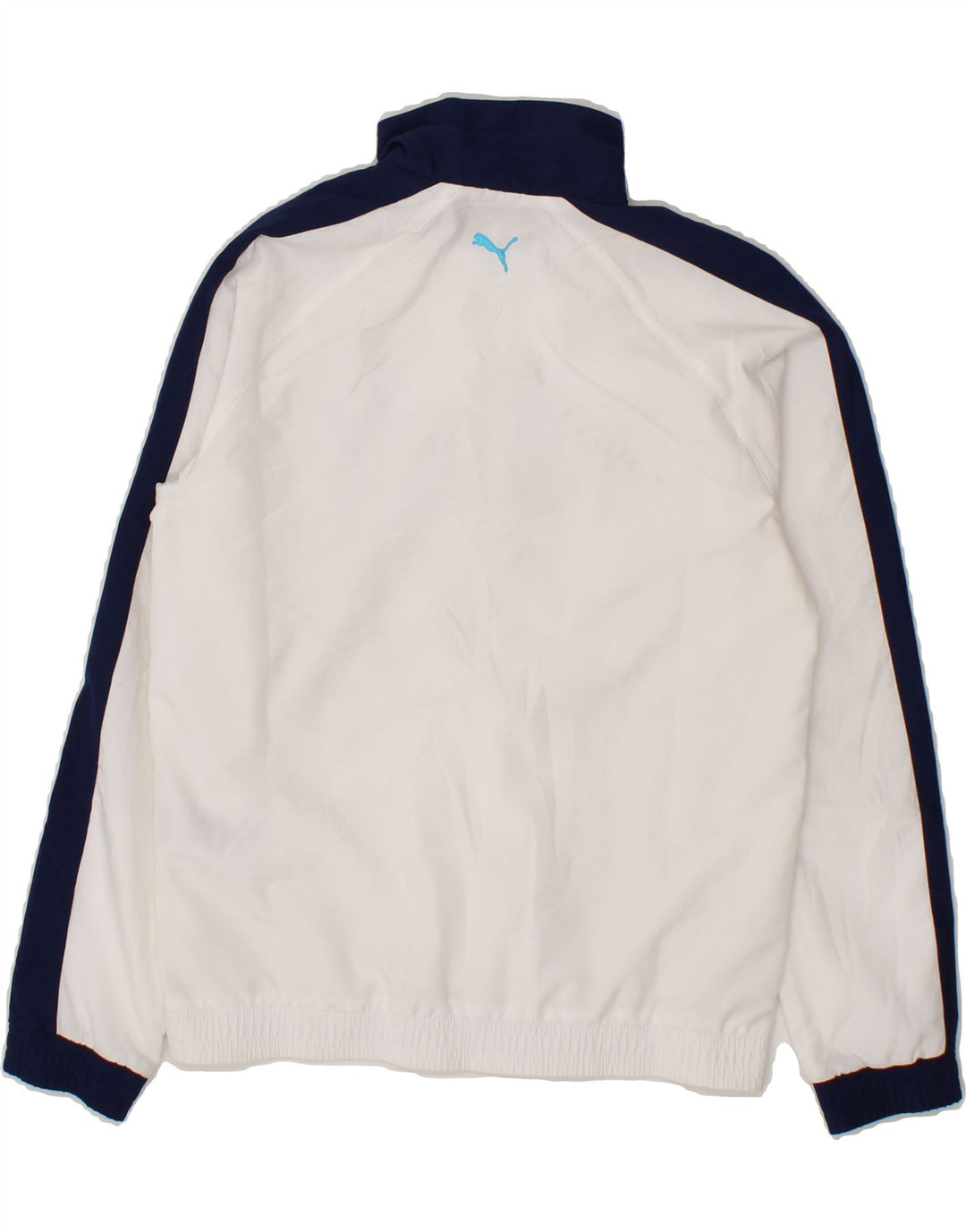 PUMA Boys Graphic Tracksuit Top Jacket 11-12 Years Large  White Vintage Puma and Second-Hand Puma from Messina Hembry 
