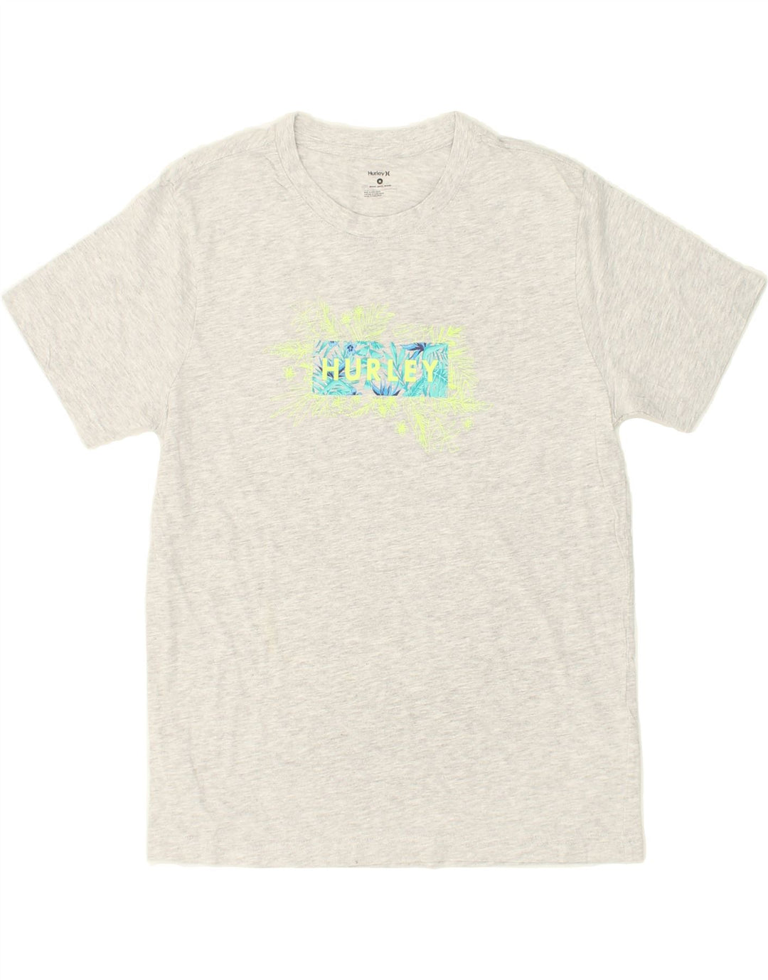 HURLEY Mens Graphic T-Shirt Top Medium Grey Cotton Vintage Hurley and Second-Hand Hurley from Messina Hembry 