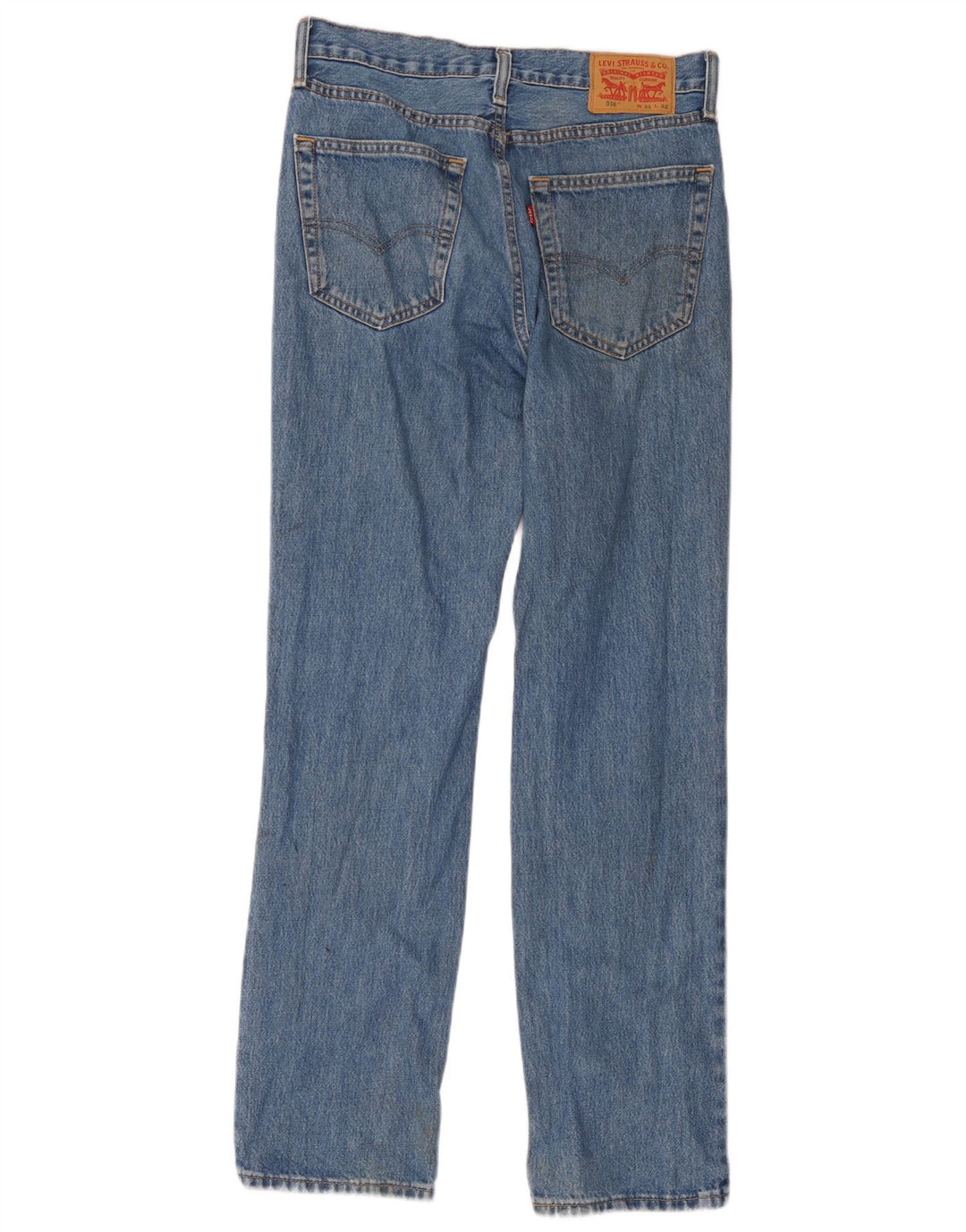 Levi's Herre 516 Straight Jeans W31 L32 Blå Bomuld