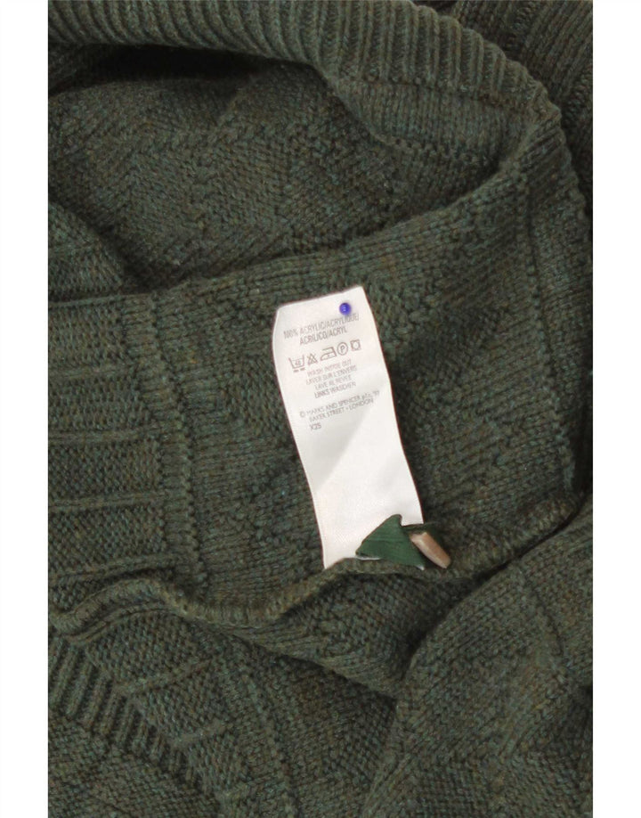 Marks & Spencer Herre St. Michael Cardigan Sweater Large Grøn