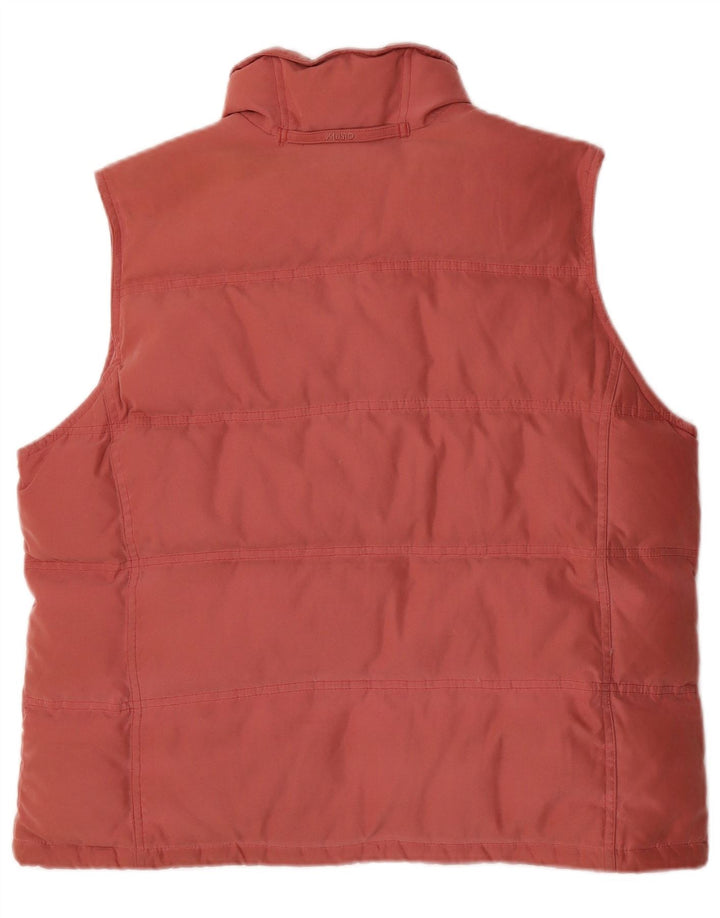Musto Womens Polstret Gilet UK 16 Large Pink Polyester