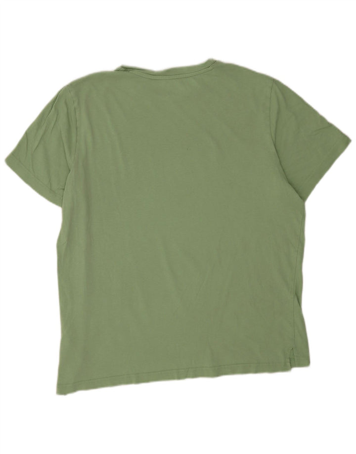 Puma Herre Grafisk T-Shirt Top Stor Grøn Bomuld