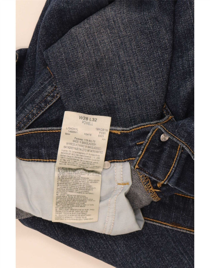 Lee Dame Powell Straight Jeans W28 L32 Marineblå Bomuld