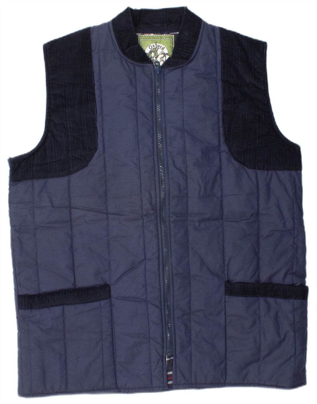 Oxford Blue Herre Polstret Gilet UK 38 Medium Navy Blue Polyester