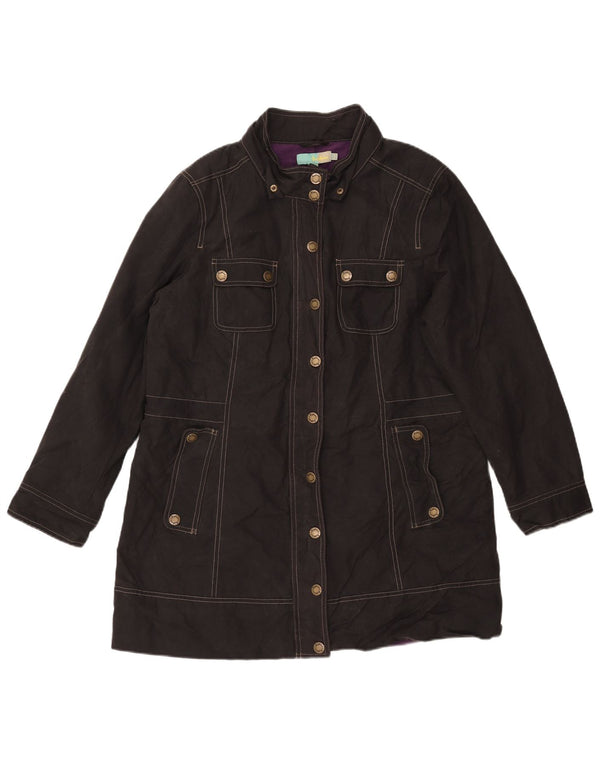 Boden Womens Utility Oversized Overfrakke UK 10 Small Black