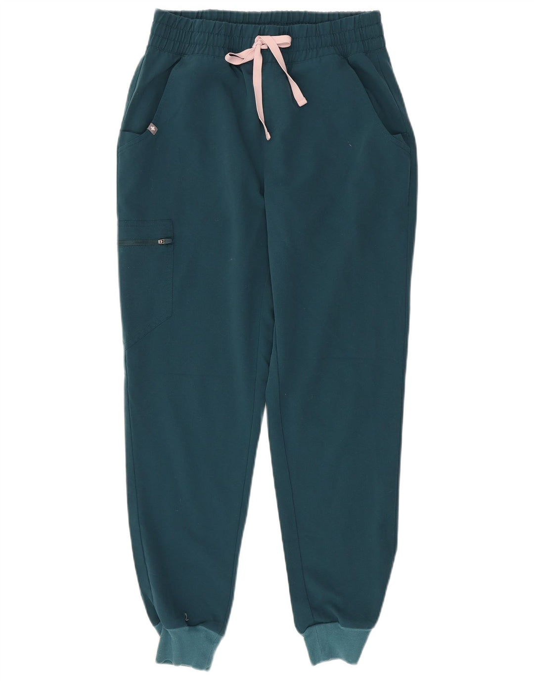 FIGS Dame Cargo træningsdragt Bukser Joggers UK 10 Small Green Polyester