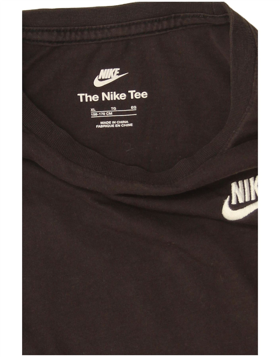 Nike Boys Top Langærmet 13-14 år XL Sort Bomuld