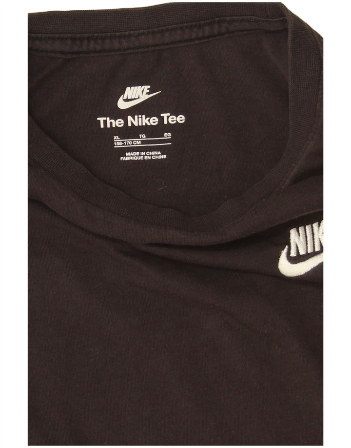 Nike Boys Top Langærmet 13-14 år XL Sort Bomuld