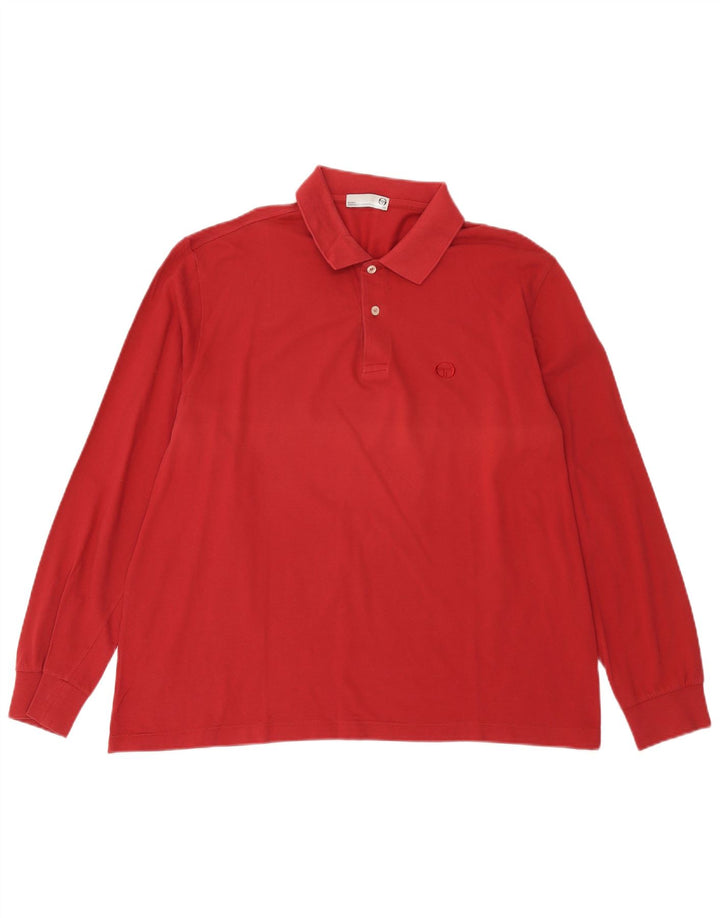 milano Langærmet herre poloshirt Stor rød