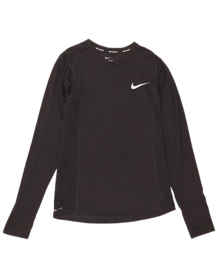 Nike Herre Dri Fit Top Langærmet Lille Sort Polyester