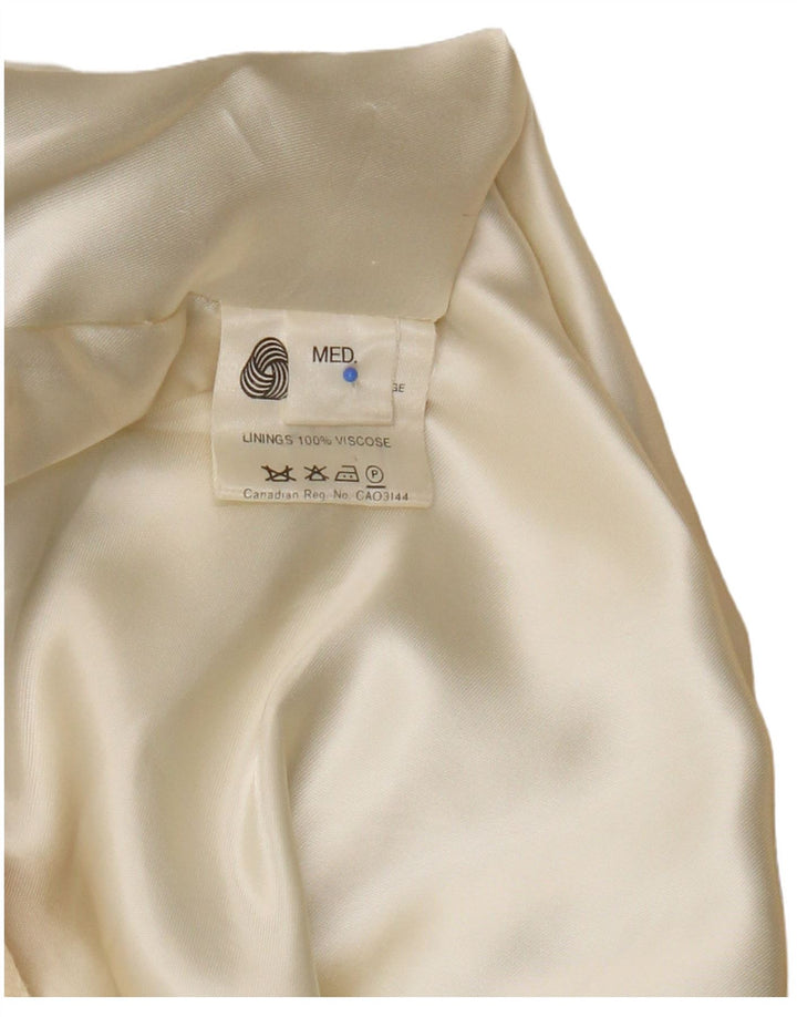 Jaeger Dame Oversized Dobbeltradet Frakke UK 14 Medium Beige Ny Uld