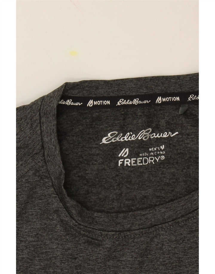 EDDIE BAUER Mens Top Long Sleeve Medium Grey Polyester Vintage Eddie Bauer and Second-Hand Eddie Bauer from Messina Hembry 