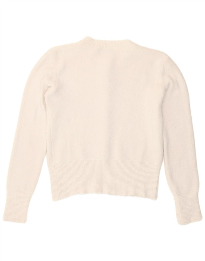 Zara Dame Cardigan Sweater UK 14 Large White