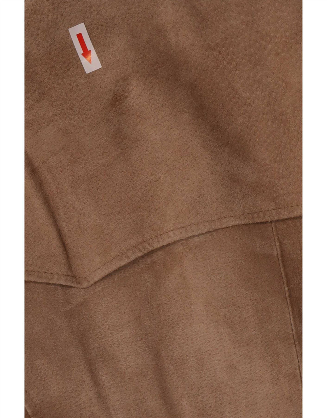 Peter Werth Dame Ruskindsjakke UK 18 XL Beige Læder Klassisk