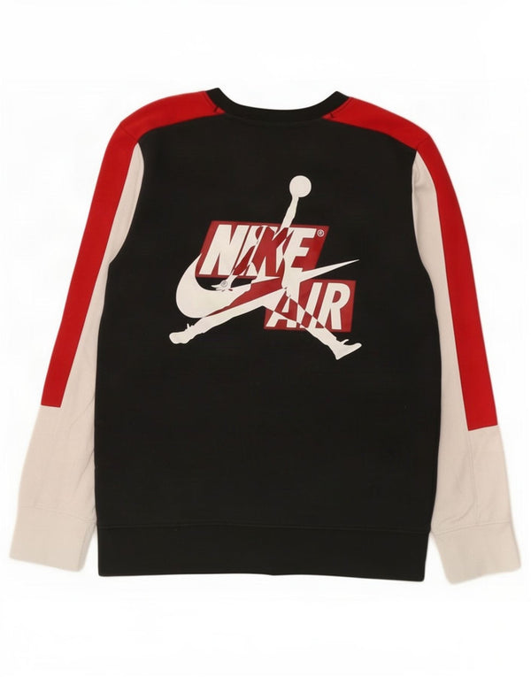 Jordan Boys Grafisk Sweatshirt Jumper 12-13 år Stor sort farveblok