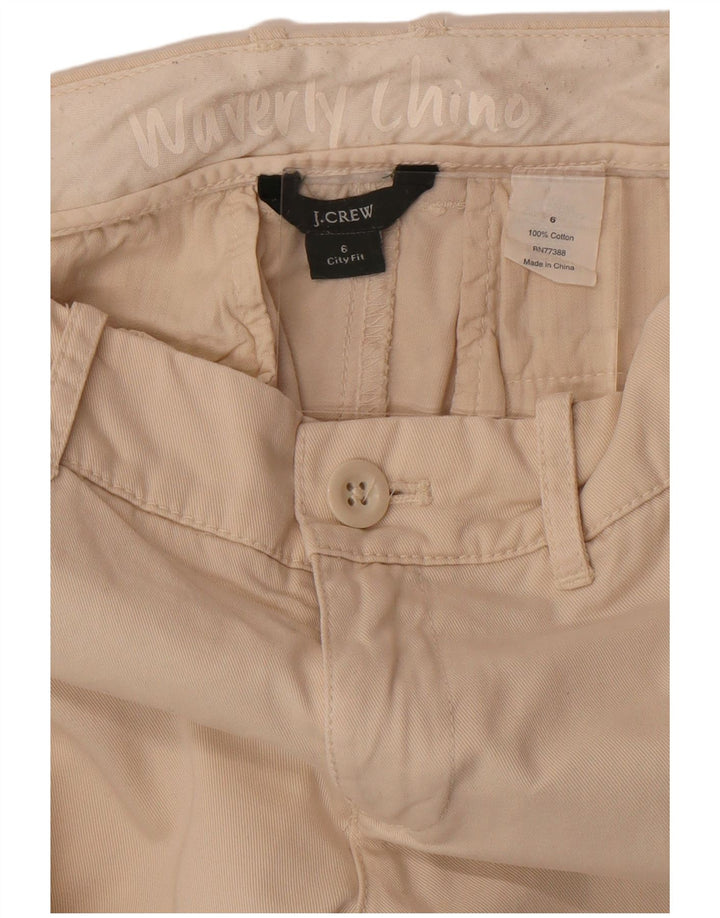 J. Crew Lige Chinobukser til kvinder US 6 Medium W30 L30 Beige Bomuld