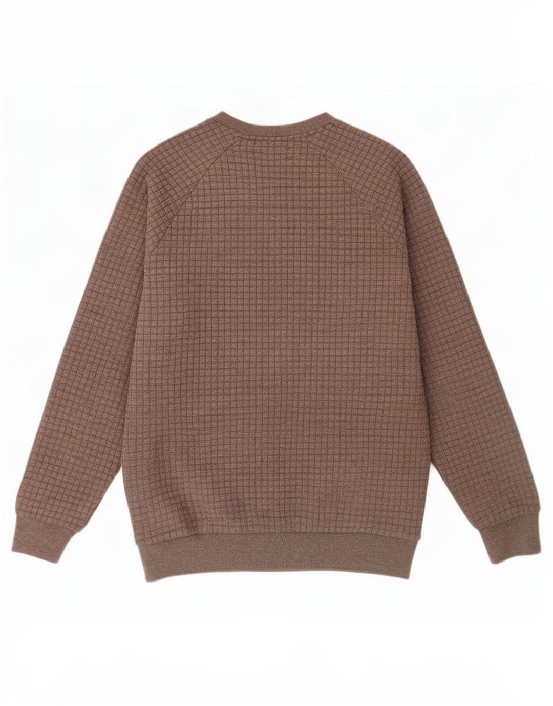 Zara Herre Sweatshirt Jumper XL Grå ternet polyester