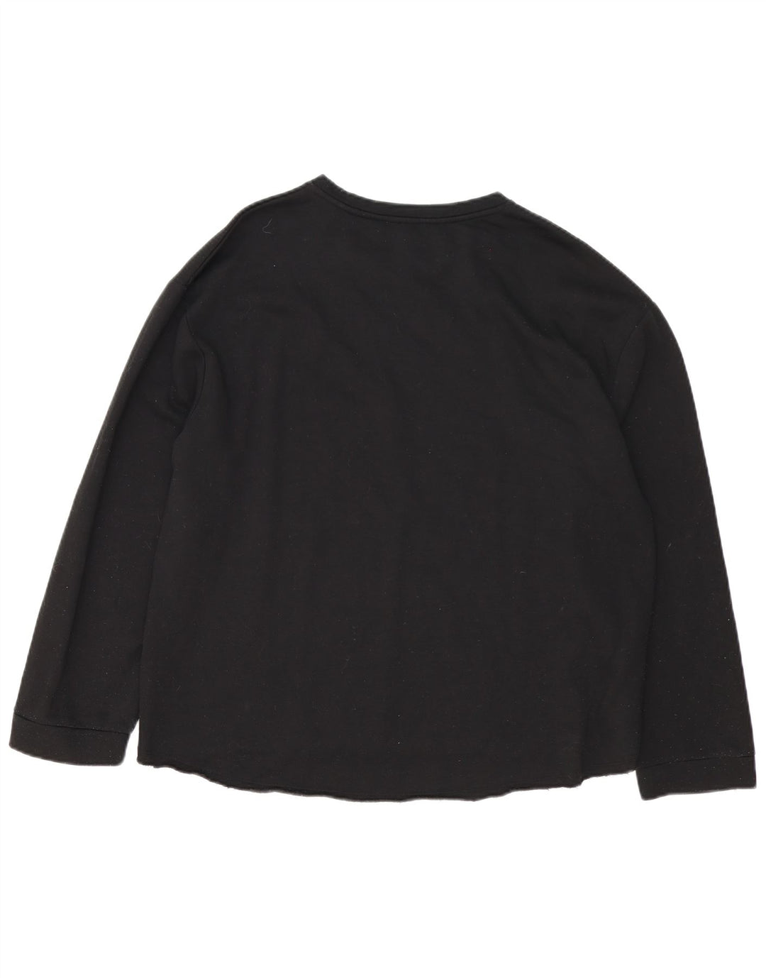 Zara Dame Trafaluc Oversized bluse Top UK 16 Stor Sort Bomuld