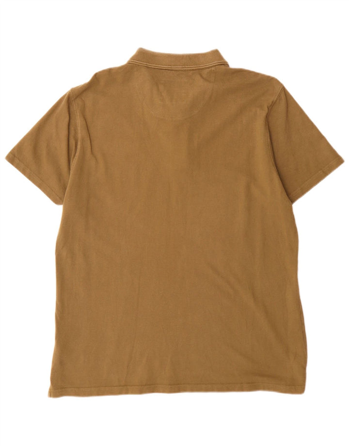 Weird Fish Herre Polo Shirt Stor Khaki Bomuld