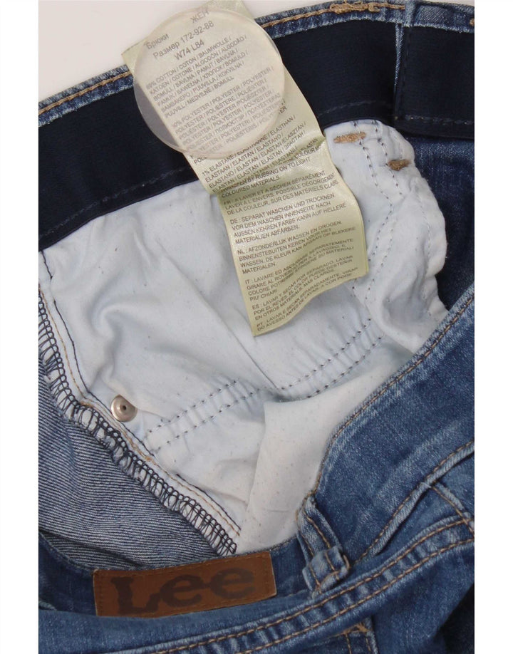 Lee Dame Mid Rise Regular Fit Straight Jeans W29 L33 Blå Bomuld