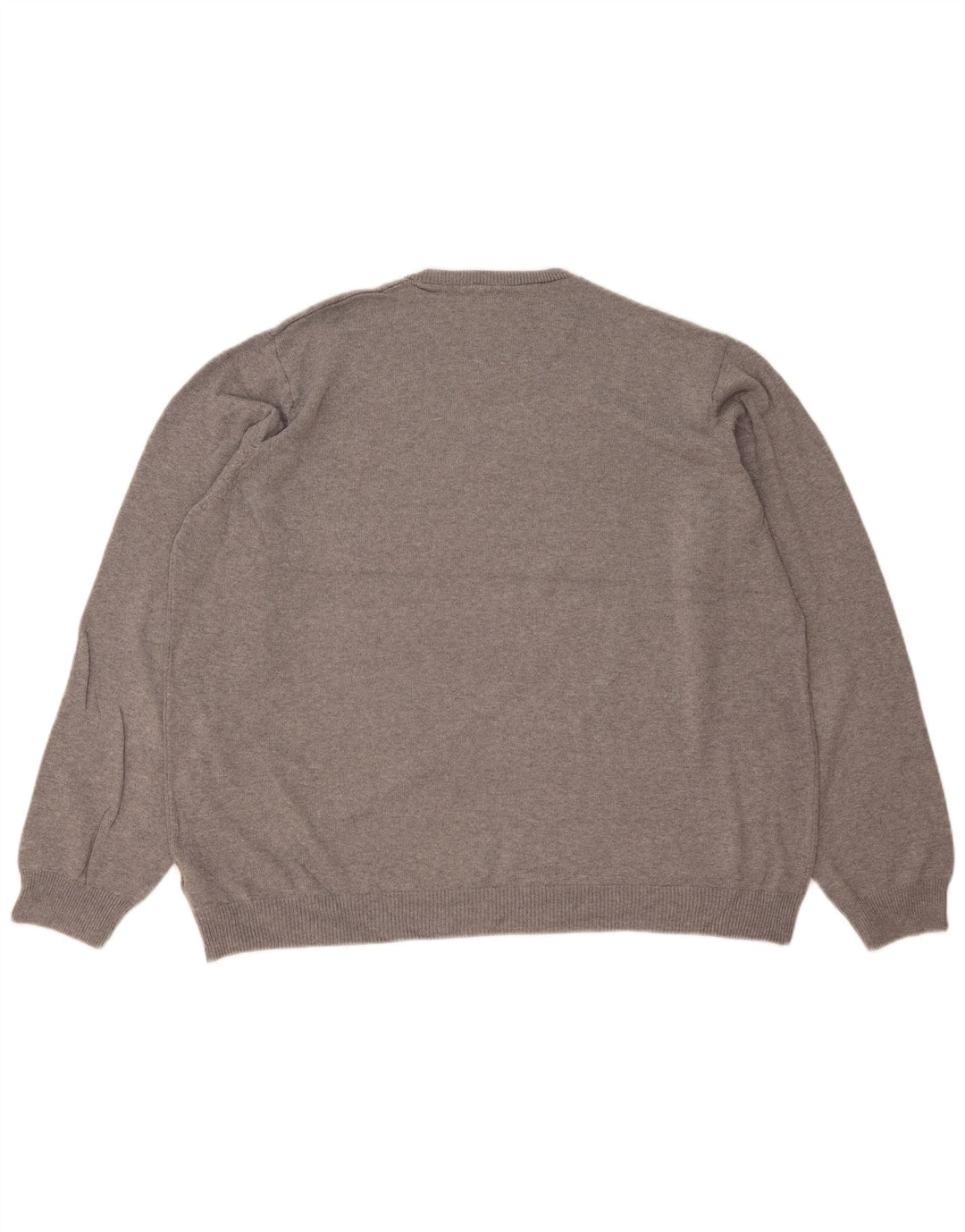 Marks & Spencer Herre Regular Fit Jumper Sweater med rund hals 2XL Grå Bomuld