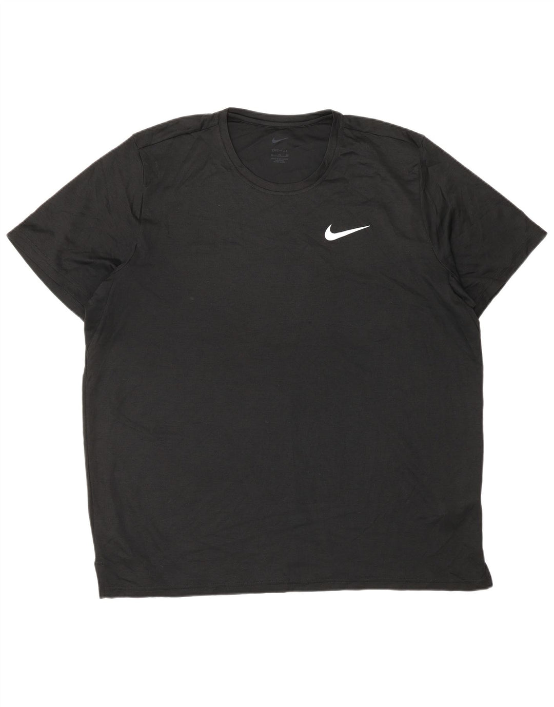NIKE Herre Dri Fit T-Shirt Top XL Sort Polyester