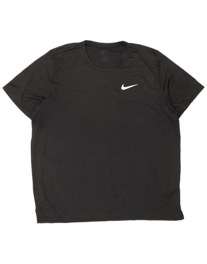 NIKE Herre Dri Fit T-Shirt Top XL Sort Polyester