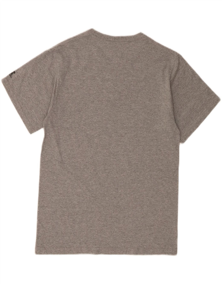 RUSSELL ATHLETIC Mens Atlanta Graphic T-Shirt Top Small Grey Polyester Vintage Russell Athletic and Second-Hand Russell Athletic from Messina Hembry 