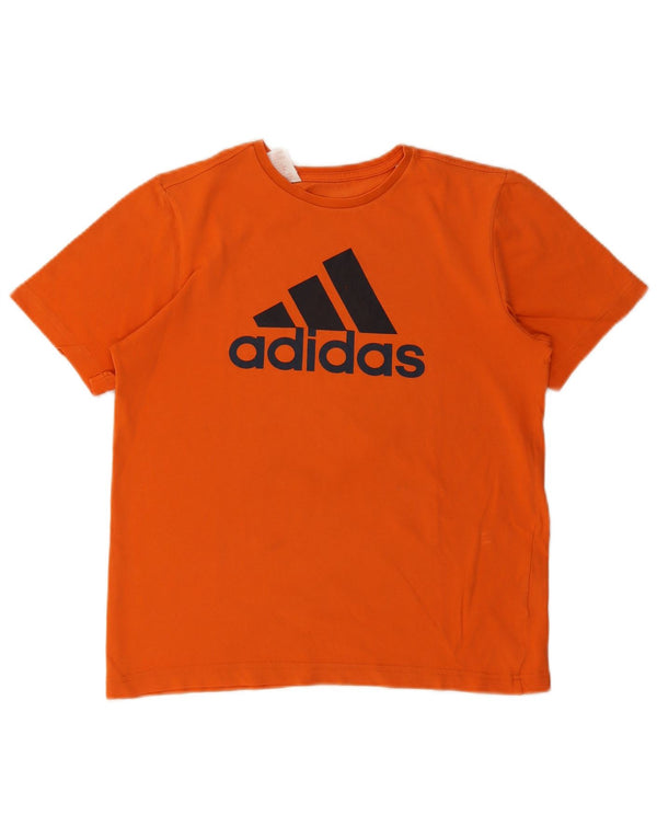 Adidas Boys Climalite Grafisk T-Shirt Top 13-14 år Orange