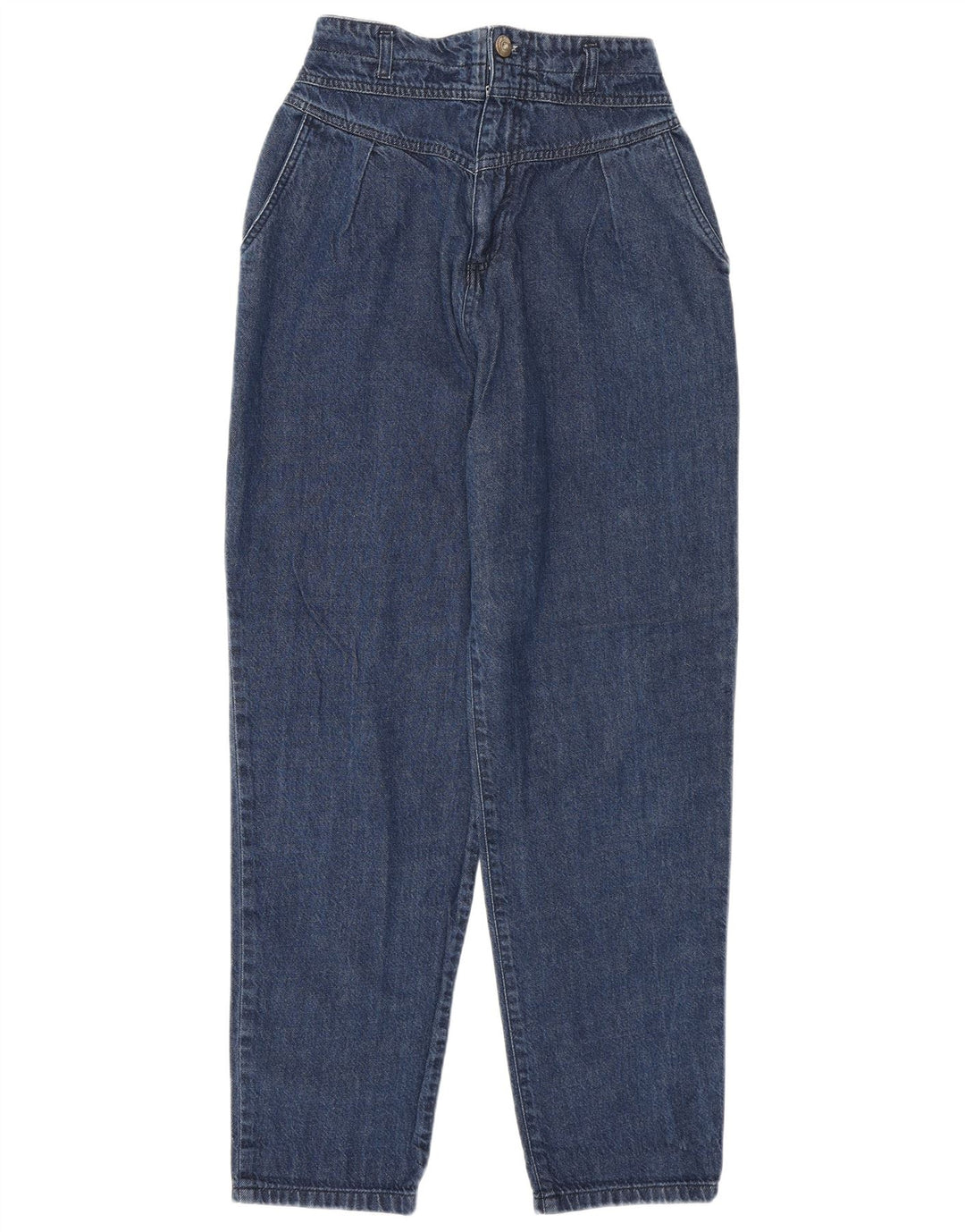 VINTAGE Kvinders tilspidsede højtaljede jeans W26 L29 Blå