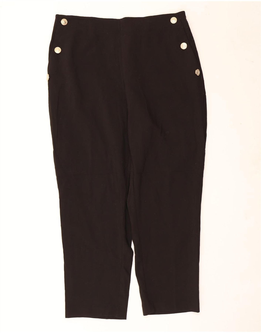Zara Lige Casual Bukser til kvinder 2XL W34 L27 Sort Polyester