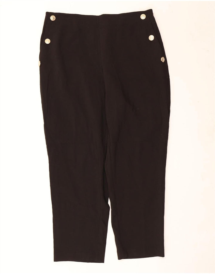 Zara Lige Casual Bukser til kvinder 2XL W34 L27 Sort Polyester