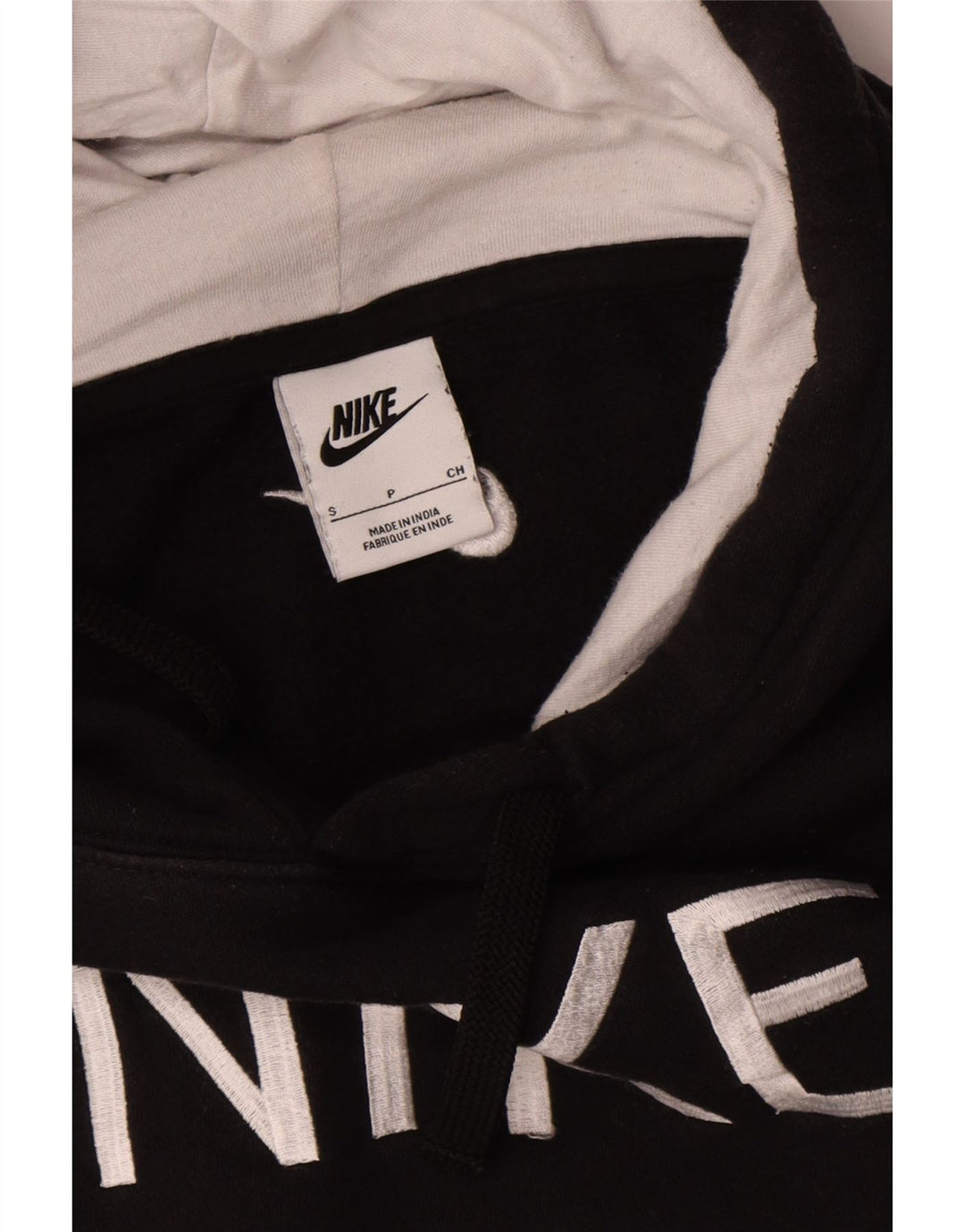 Nike grafisk hættetrøje til mænd, lille sort bomuld