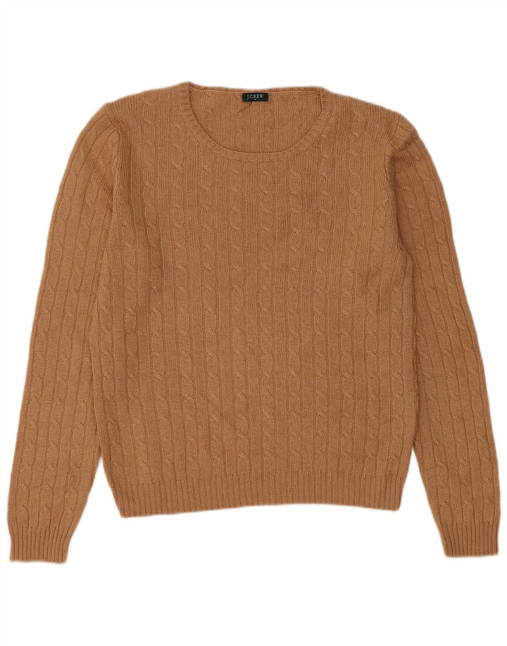 J. Crew Dame Boat Neck Jumper Sweater UK 14 Medium Brown