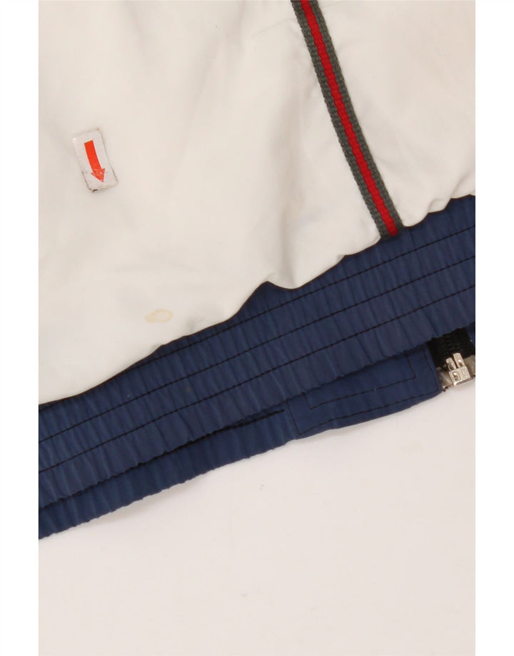 LOTTO Træningsdragt til mænd, topjakke UK 36/38 Small White Colourblock Polyester