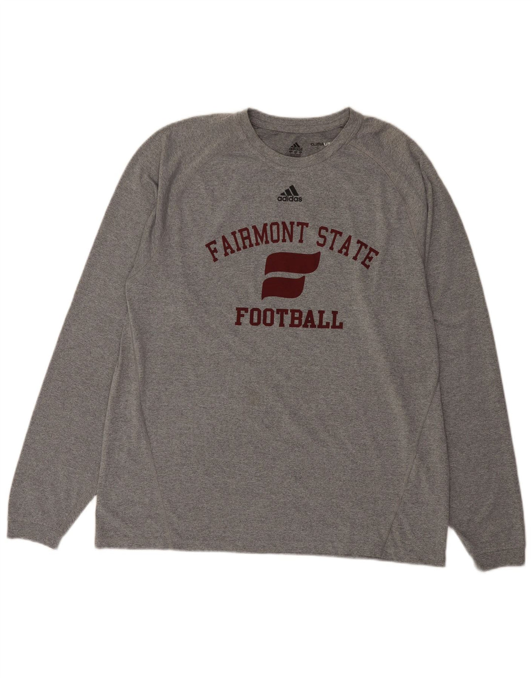 Adidas Herre Fairmont Grafisk Top Langærmet XL Grå Polyester