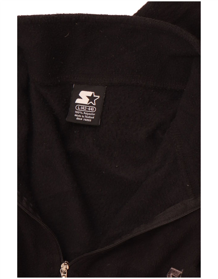 STARTER Herre lynlås hals fleece jumper stor sort polyester sport