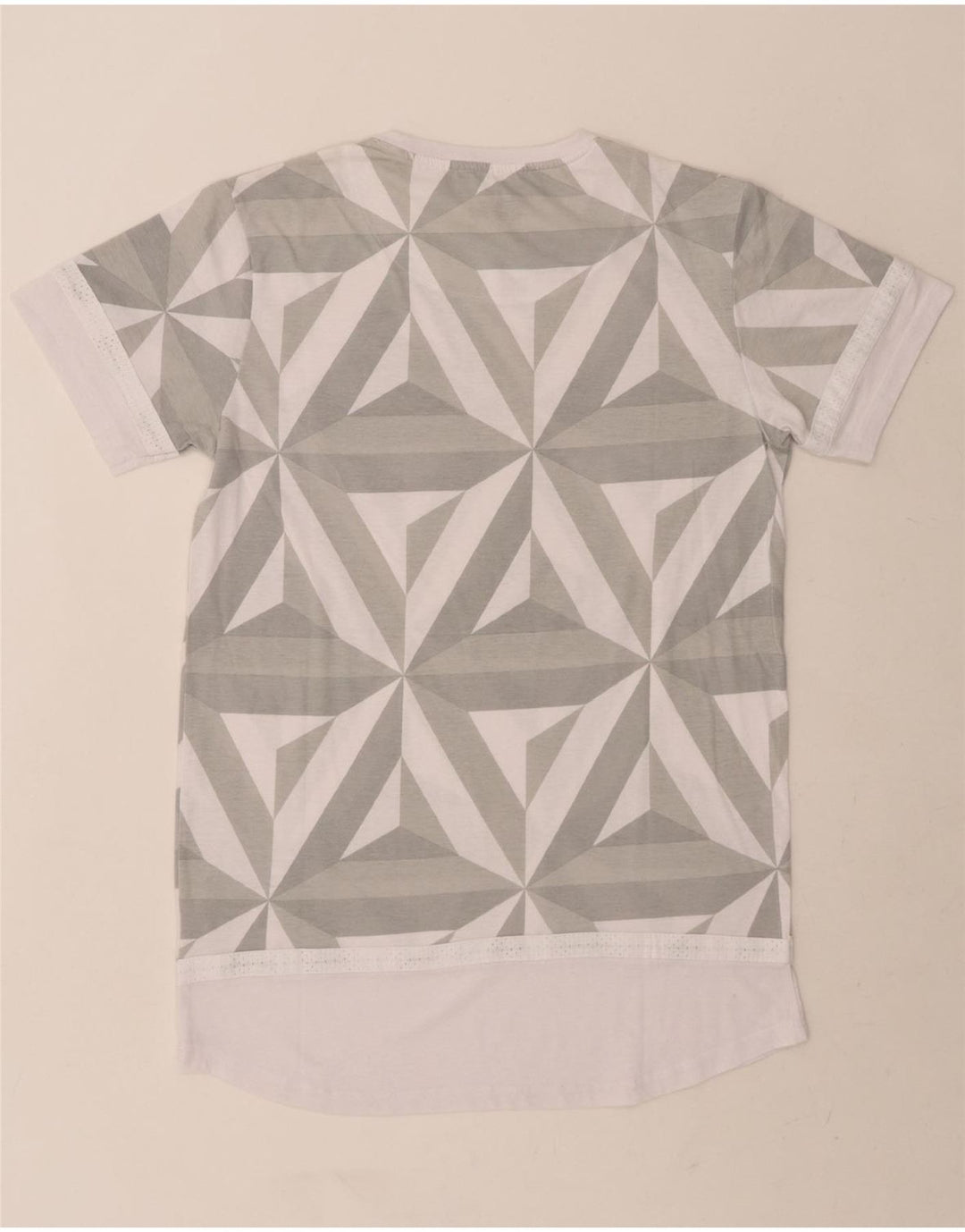 SNEAKER FREAK  Mens T-Shirt Top Large Grey Geometric Polyester Vintage Sneaker Freak and Second-Hand Sneaker Freak from Messina Hembry 