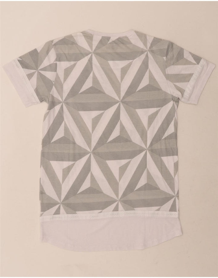 SNEAKER FREAK  Mens T-Shirt Top Large Grey Geometric Polyester Vintage Sneaker Freak and Second-Hand Sneaker Freak from Messina Hembry 