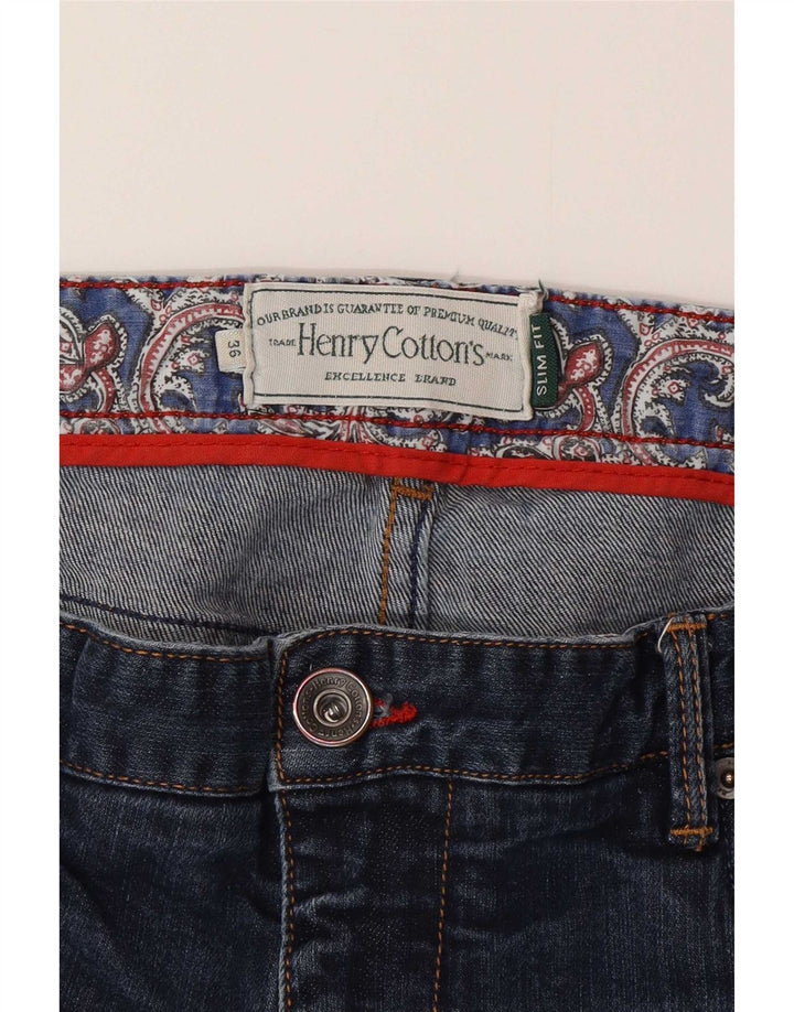 Henry Cottons Dame Crop Slim Jeans W36 L26 Blå