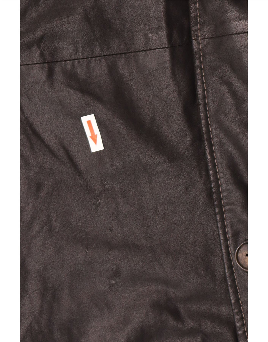 Vintage herre læderfrakke IT 58 4XL sort læder