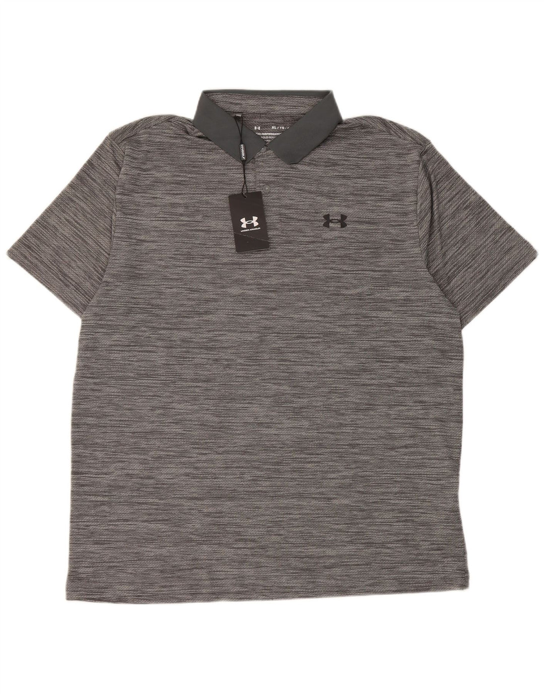 Under Armour Herre Polo Shirt XL Grå Flecked Polyester