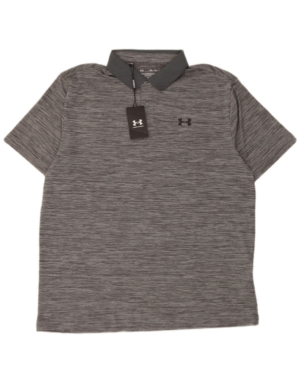 Under Armour Herre Polo Shirt XL Grå Flecked Polyester