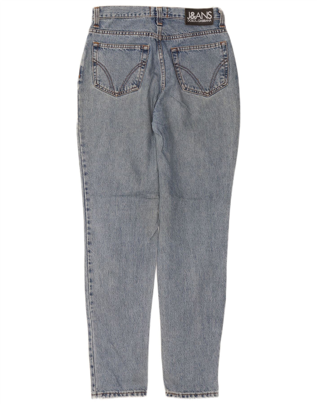DOLCE & GABBANA Højtaljede jeans til kvinder W28 L31 Blå
