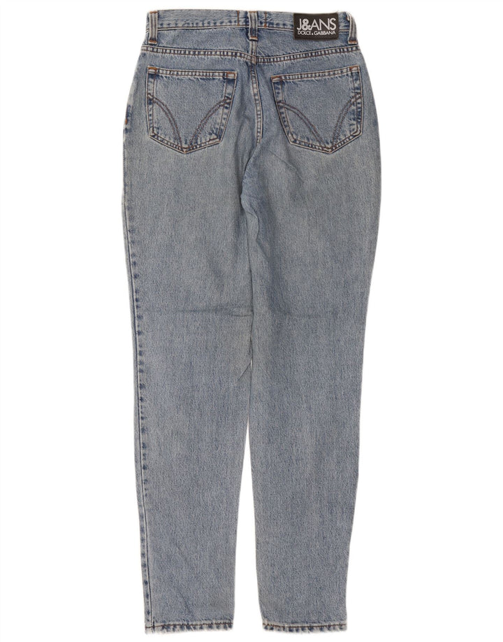 DOLCE & GABBANA Højtaljede jeans til kvinder W28 L31 Blå