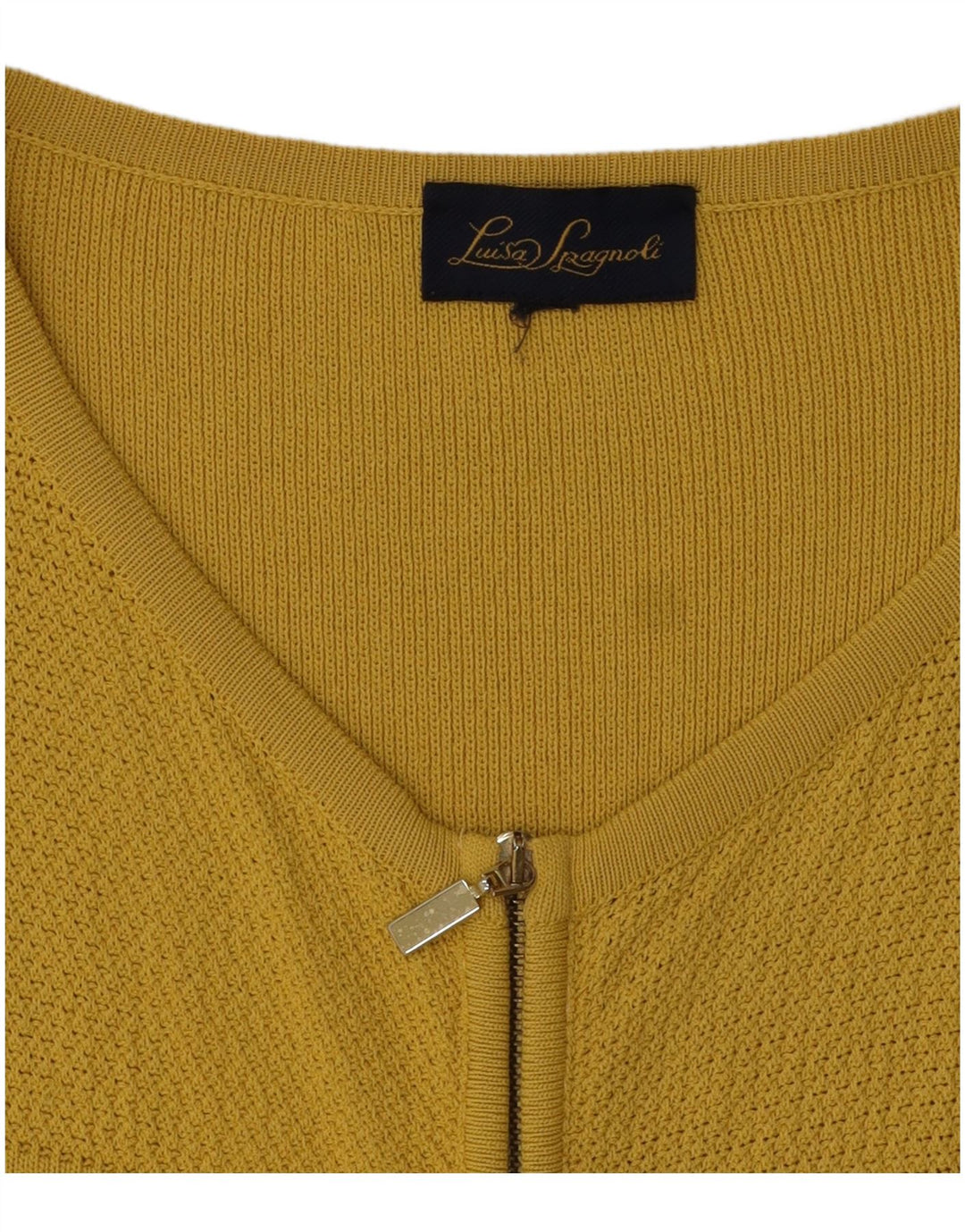 Luisa Spagnoli Dame Cardigan Sweater UK 14 Medium Gul