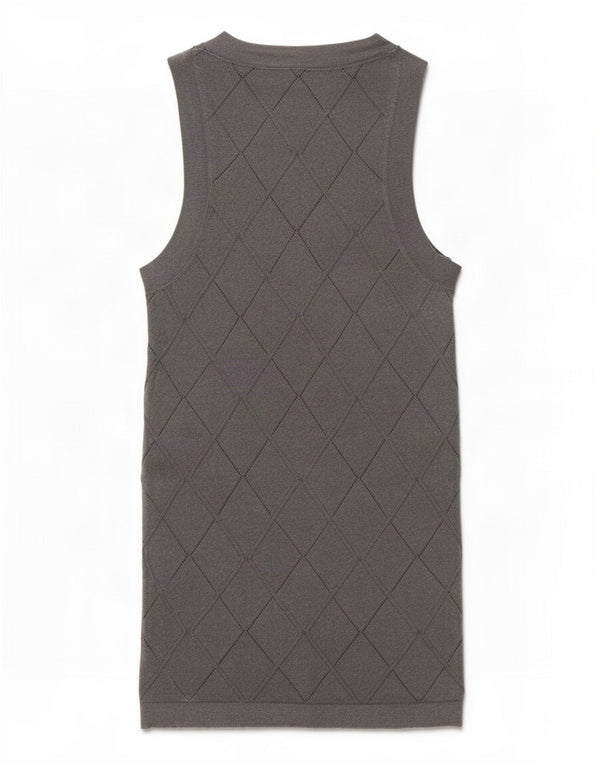 Zara Damevest Top UK 6 XS Grå Geometrisk Viscose