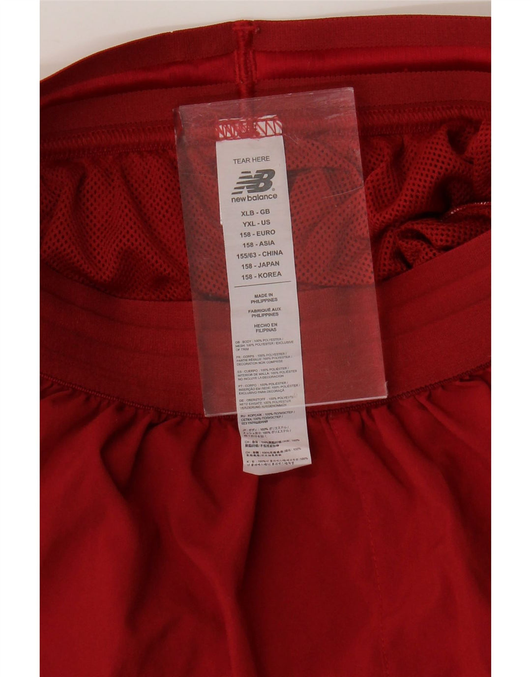 NEW BALANCE Drenge Liverpool grafiske sportsshorts 12-13 år XL Burgundy