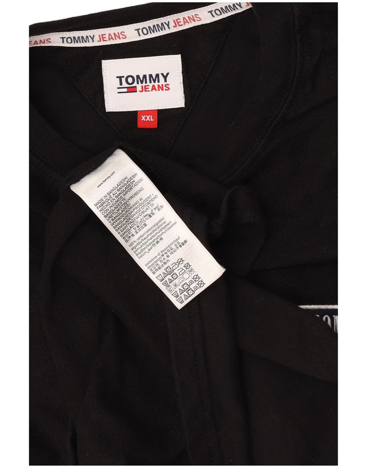 Tommy Hilfiger Herre Top Langærmet 2XL Sort Bomuld
